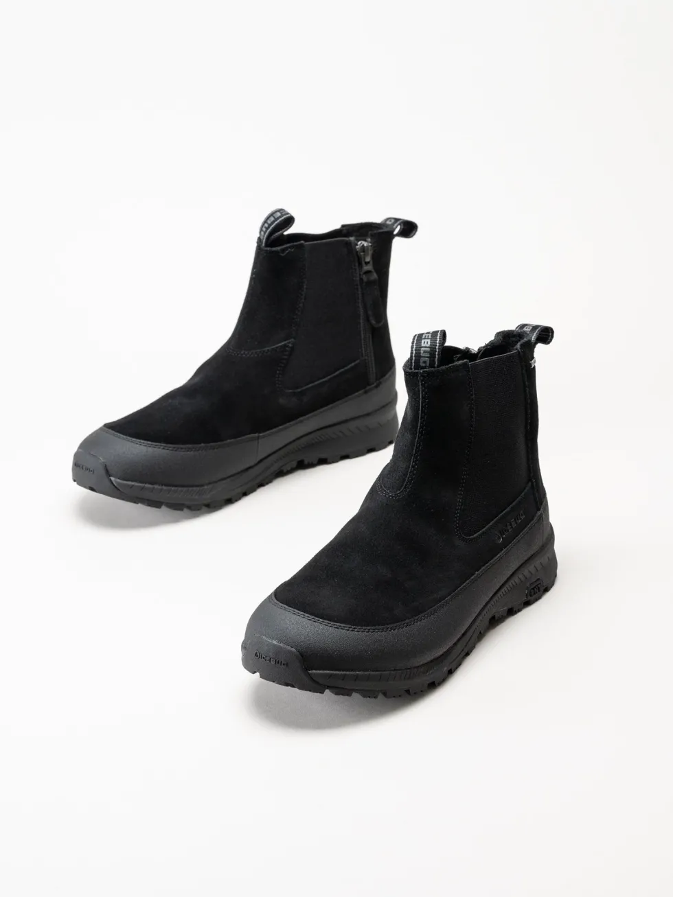 Icebug - Boda M NT - Svarta chelsea boots i mocka