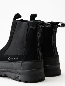 Icebug - Boda M NT - Svarta chelsea boots i mocka