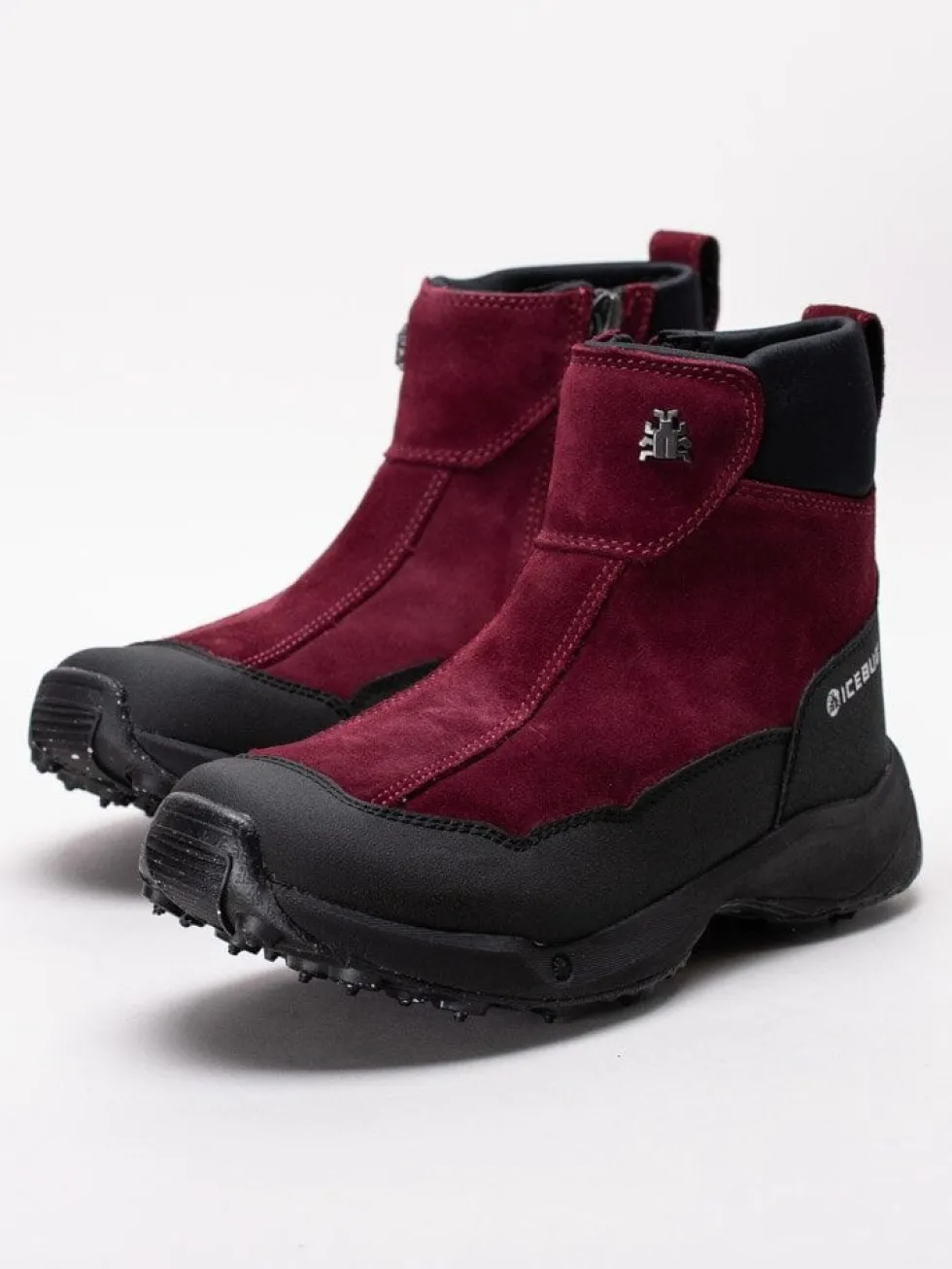 Icebug - Metro2 W BuGrip - Vinröda vinterkängor med dubbar