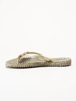 Ilse Jacobsen - Cheerful18F - Guldfärgade flip flops