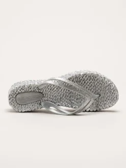 Ilse Jacobsen - Cheerful 13 - Silverfärgade flip flop med glitterremmar