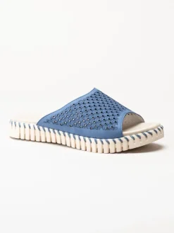Ilse Jacobsen - Tulip1375 - Blå slip in sandaler