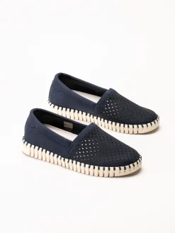 Ilse Jacobsen - Tulip - Mörkblå espadrillos