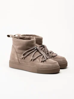 Inuikii - Classic Low - Grå fodrade boots i mocka