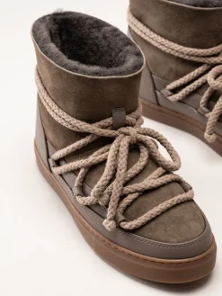 Inuikii - Classic - Taupe vinterboots med fårskinnsfoder