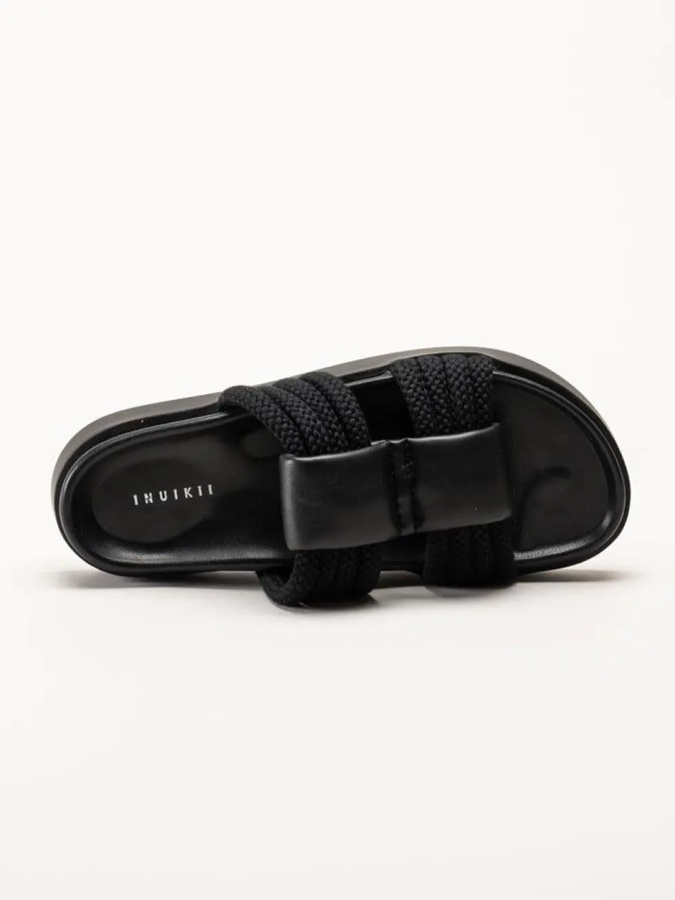 Inuikii - Cord Athena - Svarta slip in sandaler i skinn