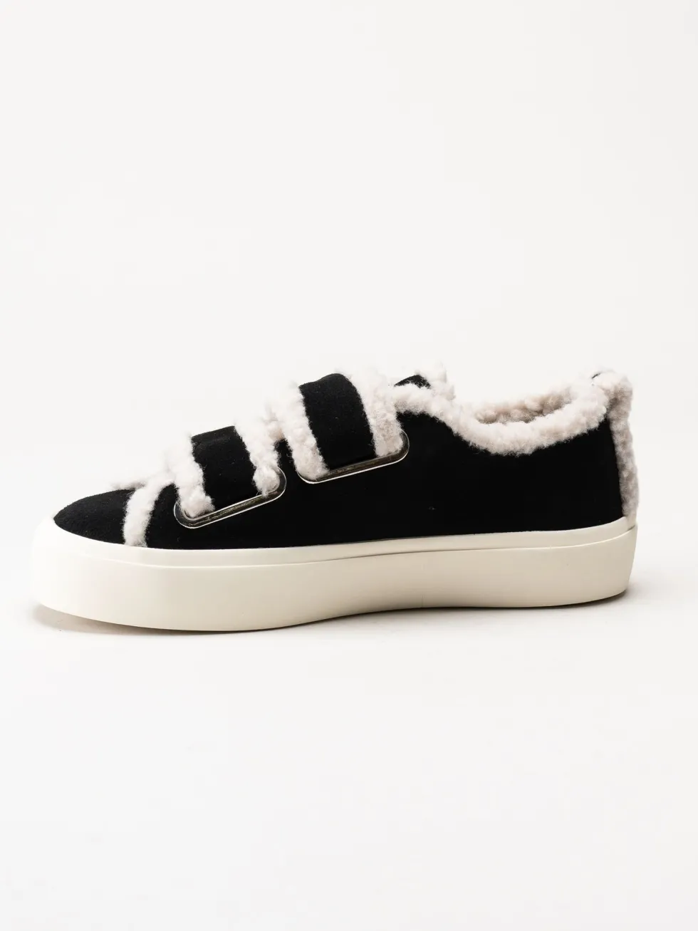 Inuikii - Shearling - Svarta ullfodrade sneakers