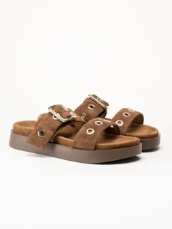 Inuikii - Tilda Buckle - Mörkbruna sandaler