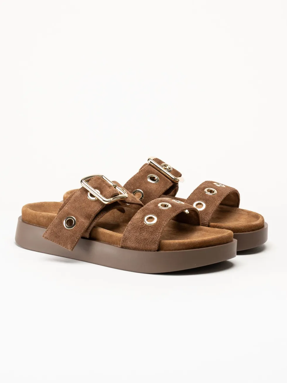 Inuikii - Tilda Buckle - Mörkbruna sandaler