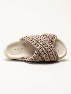 Inuikii - Woven - Beige virkade sandaler