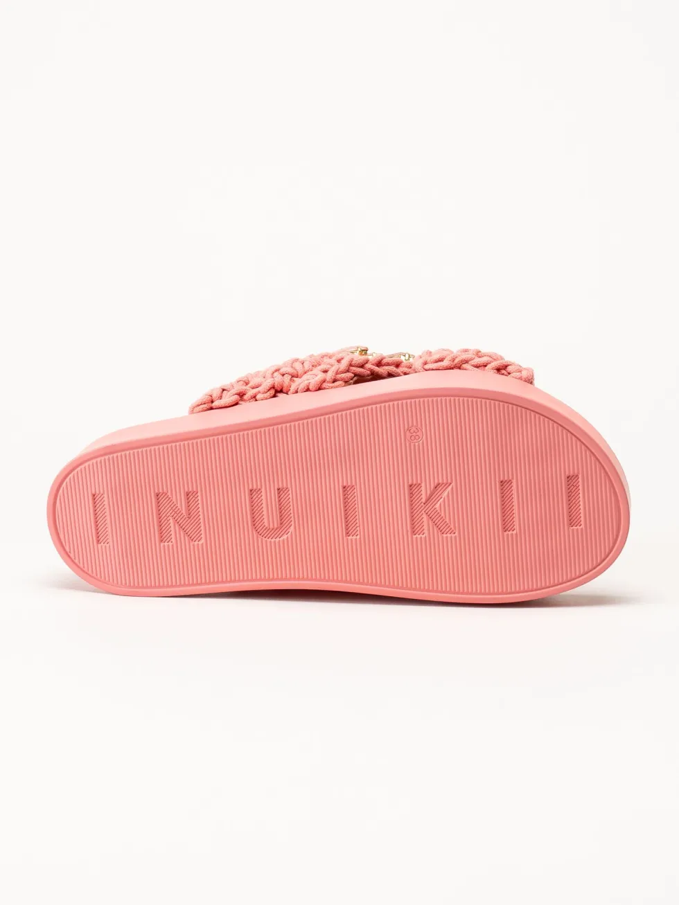 Inuikii - Woven Stones - Rosa slip in sandaler i virkad textil