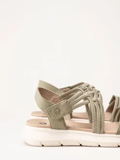 Jana - Coshy - Gröna sandaler