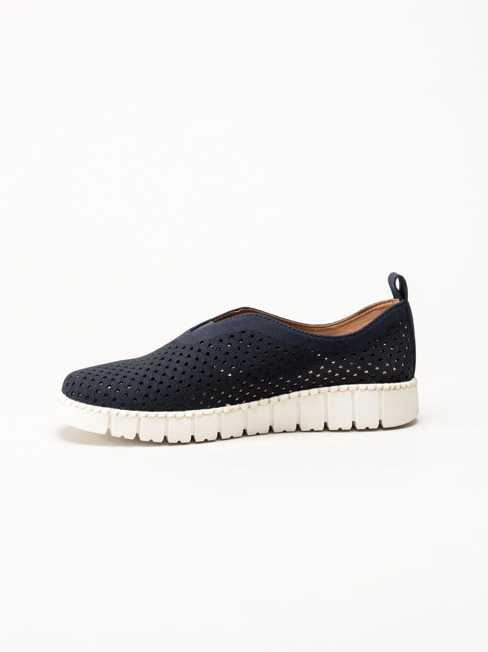 Jana - Marinblå slip on skor