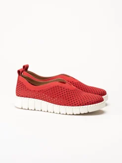Jana - Röda slip on skor