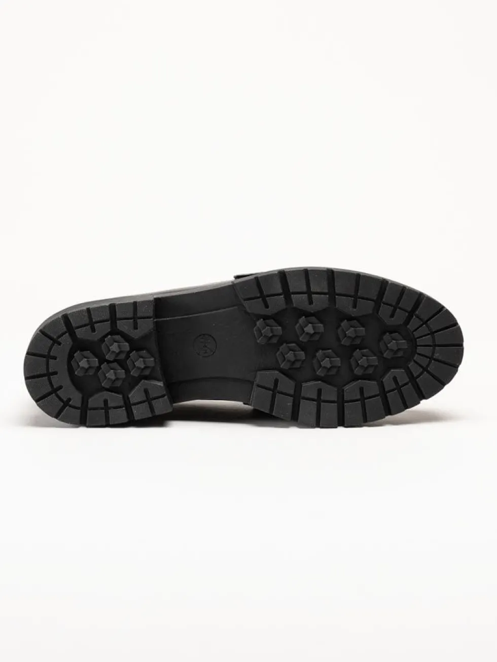 Jana - Svarta loafers i skinnimitation