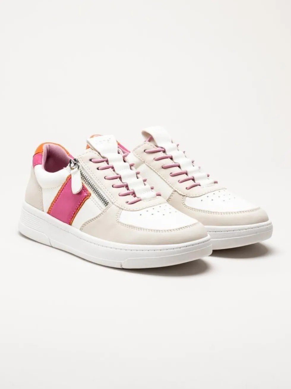 Jana - Vita multifärgade sneakers