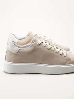 Johnny Bulls - Beige sneakers i mocka