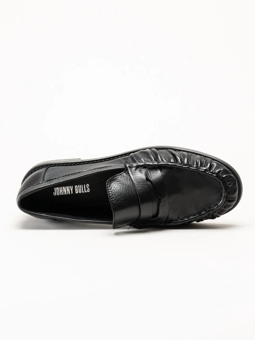 Johnny Bulls - Brooklyn - Svarta loafers i skinn