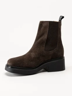 Johnny Bulls - Mörkbruna chelsea boots i mocka