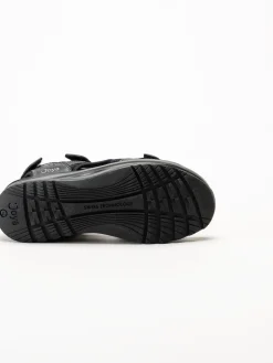 Joya - Komodo II - Svarta sandaler i skinn