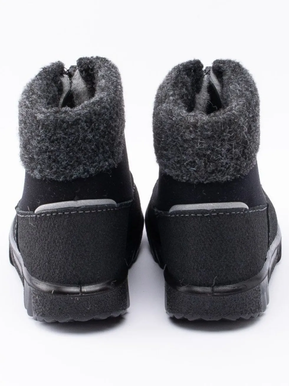 Kuoma - Baby Fleece Collar - Svarta ullfodrade vinterkängor