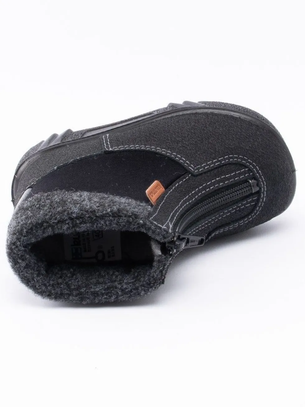 Kuoma - Baby Fleece Collar - Svarta ullfodrade vinterkängor