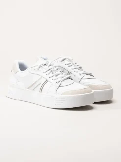 Lacoste - L002 EVO - Vita sneakers i skinn och mocka