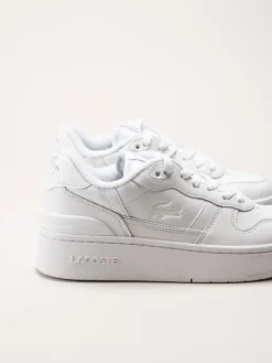 Lacoste - T-Clip Platform - Vita sneakers i skinn
