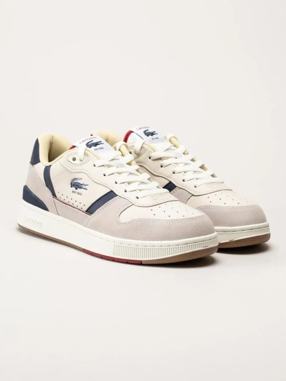 Lacoste - T-Clip Set - Beige multifärgade sneakers