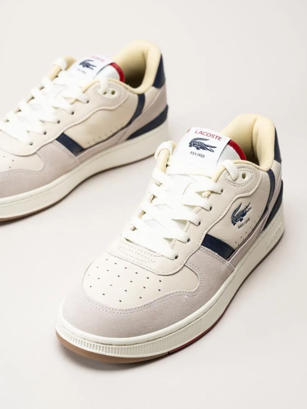 Lacoste - T-Clip Set - Beige multifärgade sneakers