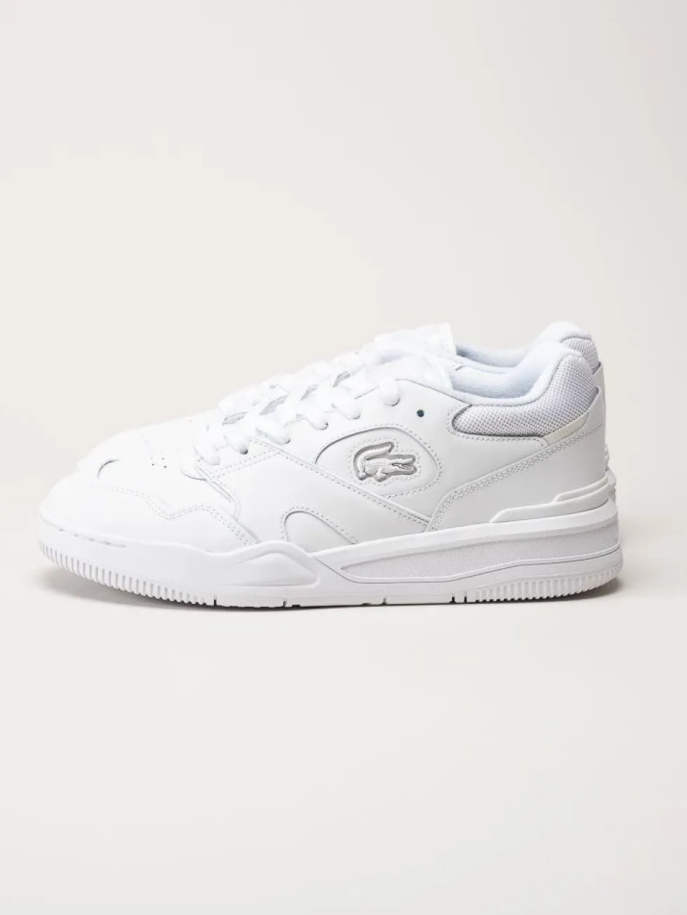 Lacoste - Vita sneakers i skinn