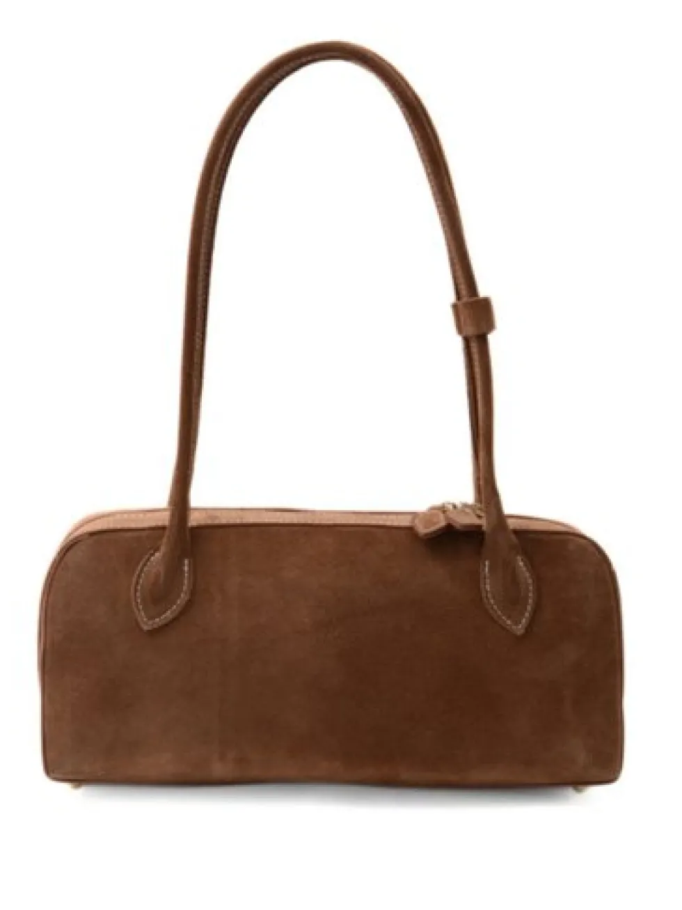 Latalia - Ancona bag croco - Brun blank väska med krokoprägling