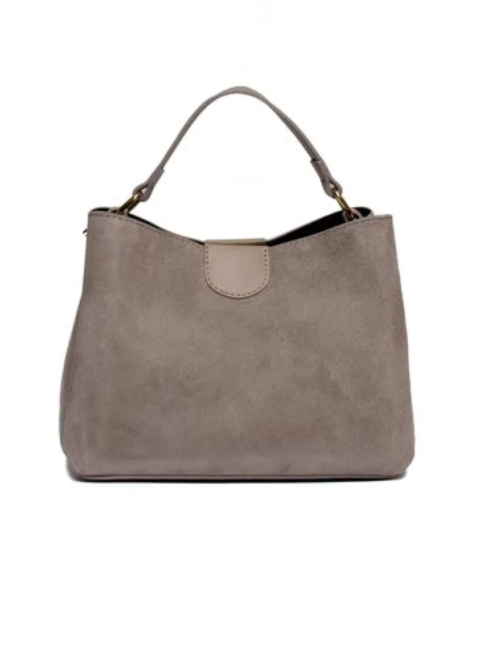 Latalia - Ancona bag croco - Brun blank väska med krokoprägling