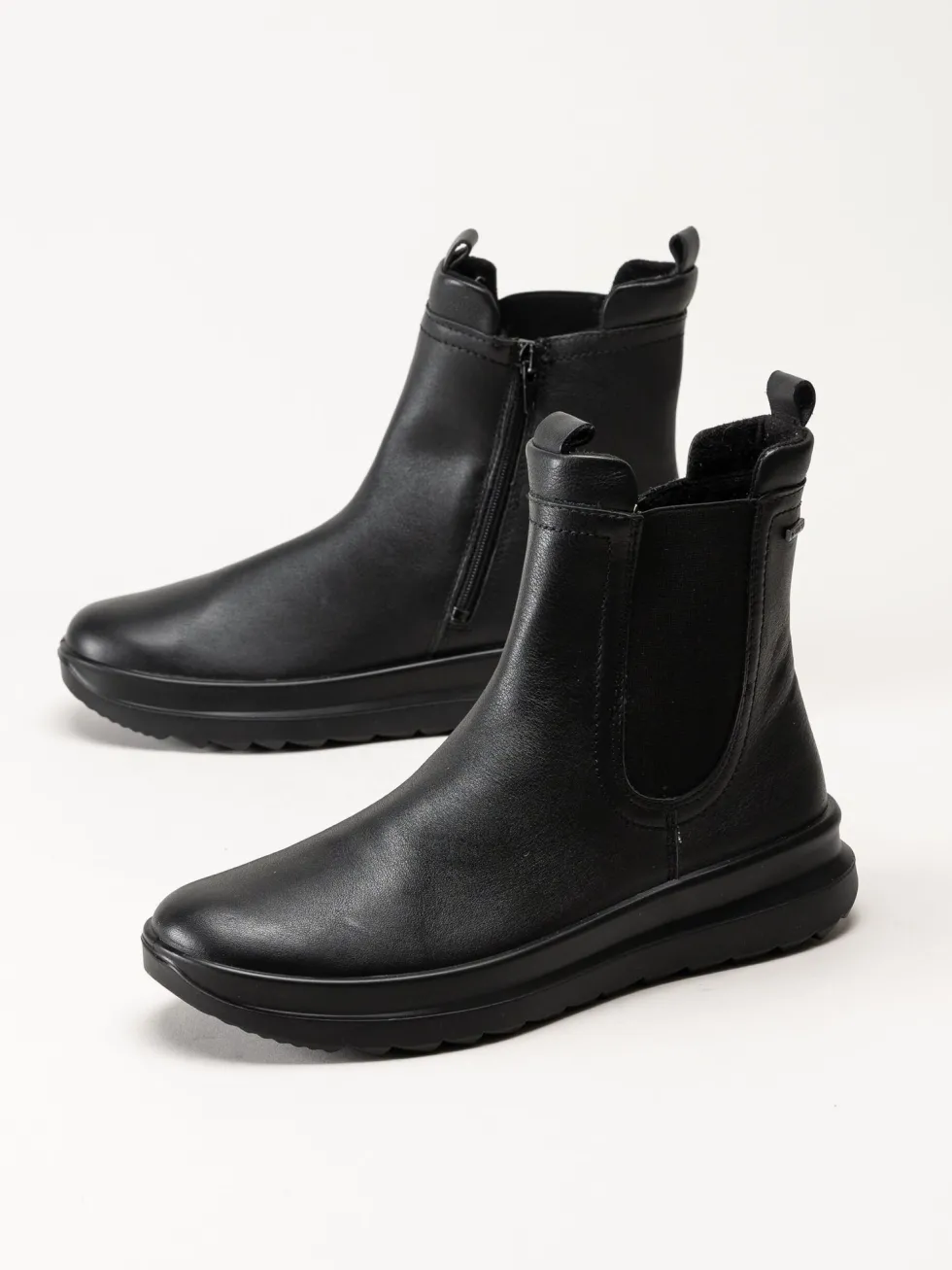 Legero - Dreamer - Svarta boots i skinn med Gore-Tex