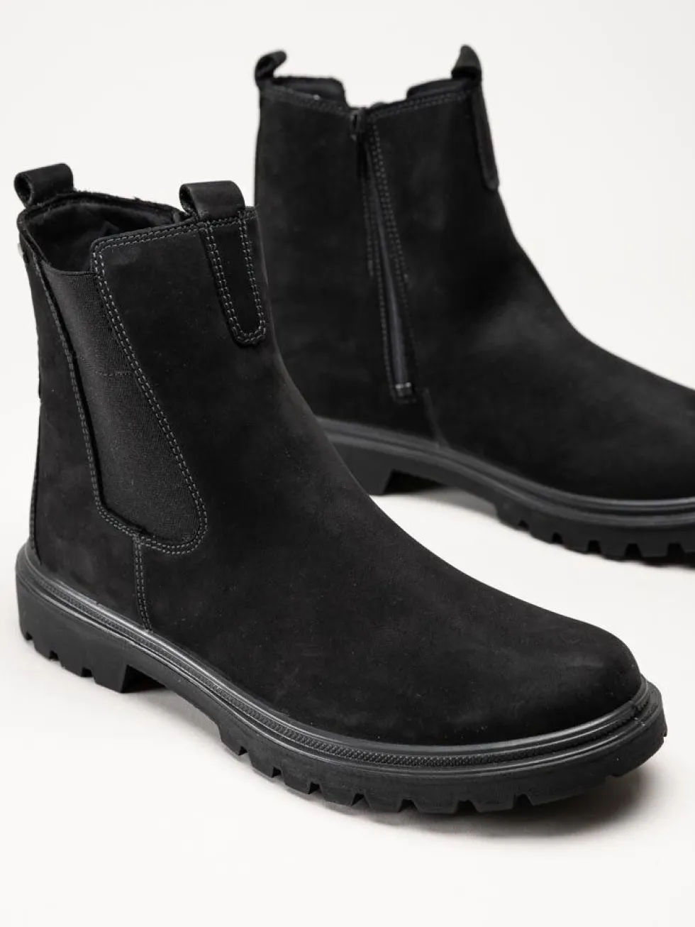 Legero - Monta - Svarta fodrade chelsea boots med Gore-Tex