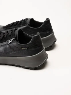 Legero - T4 Run - Svarta sportiga promenadskor i skinn