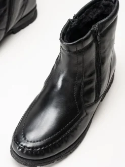 Marco Bossi - Svarta fodrade boots i skinn