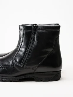 Marco Bossi - Svarta fodrade boots i skinn