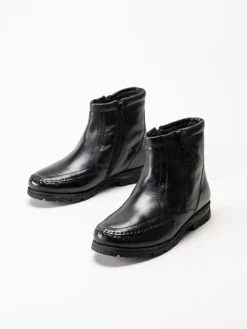 Marco Bossi - Svarta fodrade boots i skinn