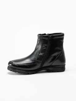 Marco Bossi - Svarta fodrade boots i skinn