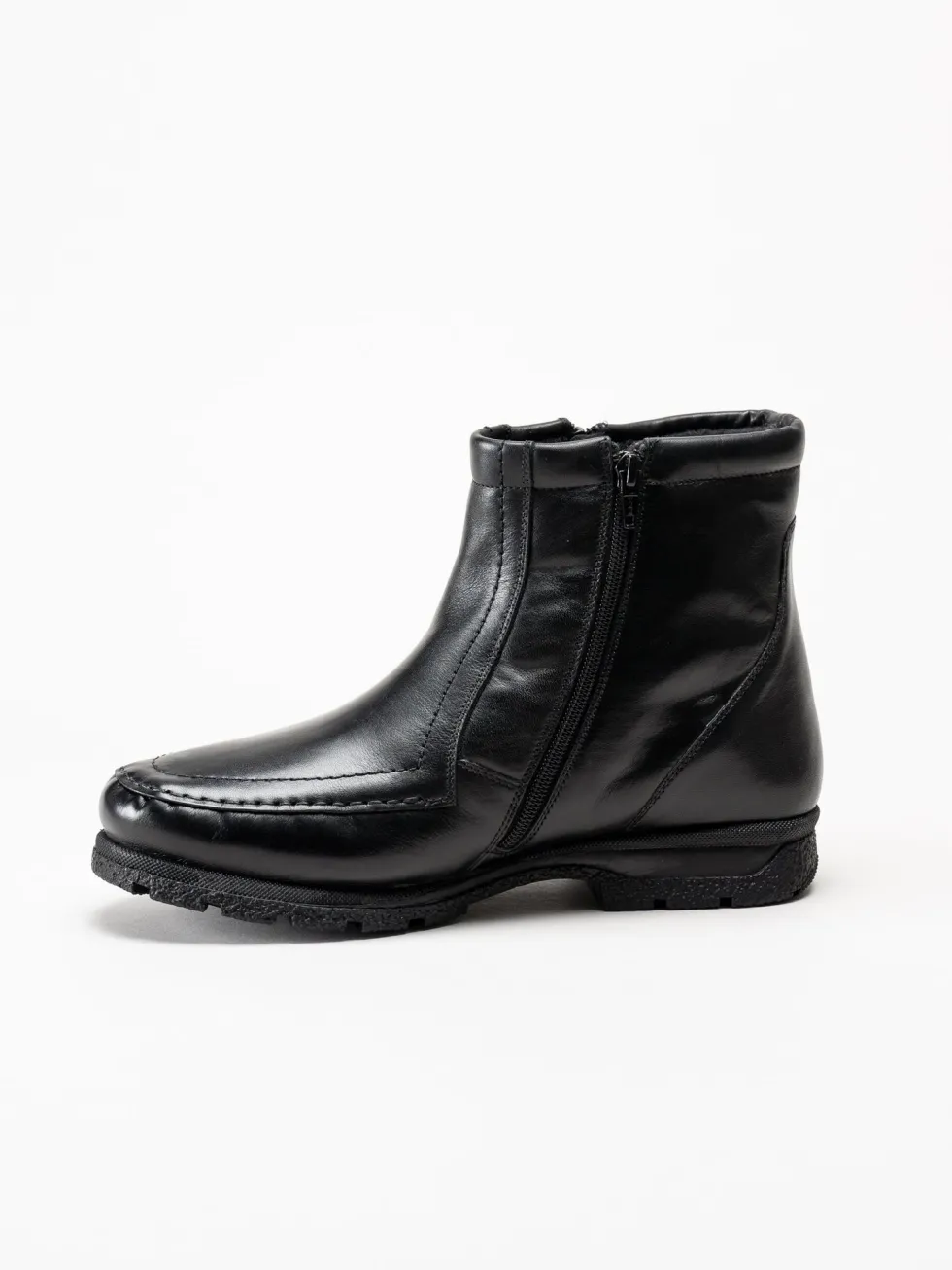 Marco Bossi - Svarta fodrade boots i skinn