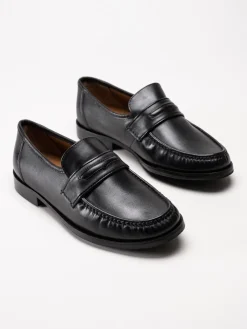Marco Bossi - Svarta loafers i skinn