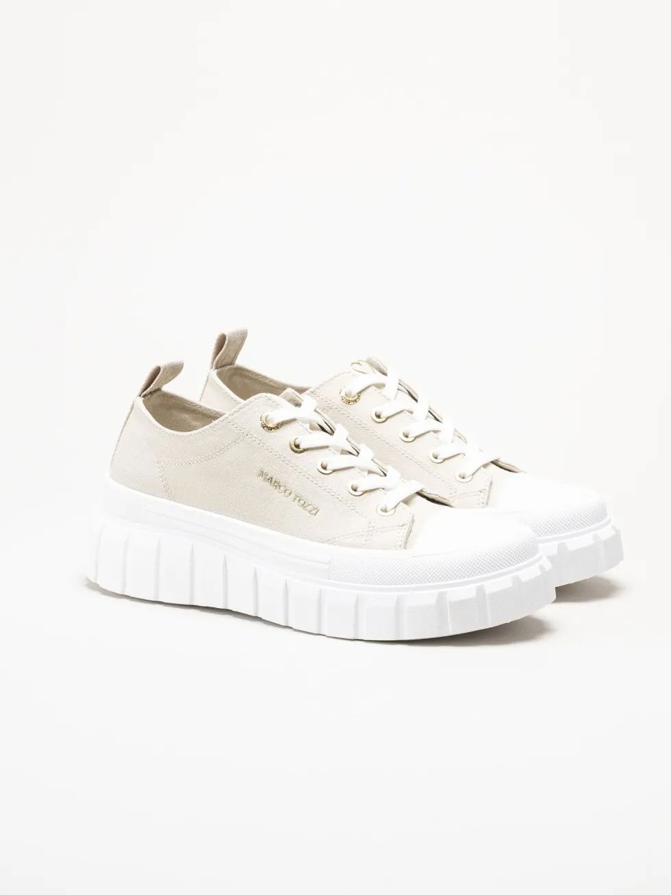 Marco Tozzi - Beige chunky sneakers