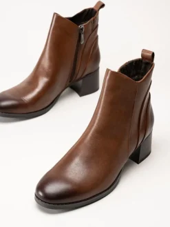 Marco Tozzi - Bruna boots i skinn
