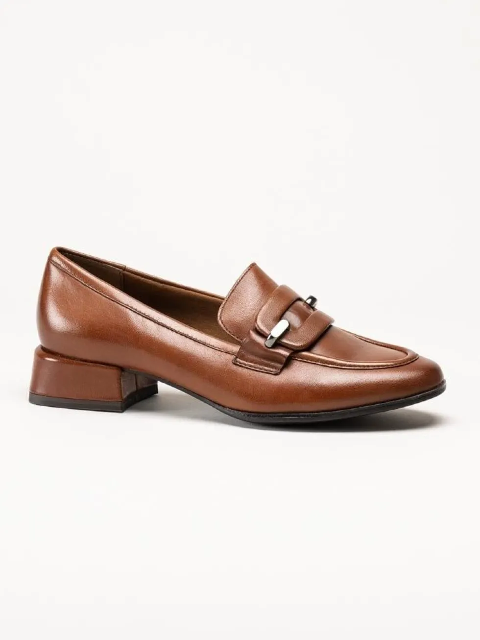 Marco Tozzi - Bruna loafers i skinn