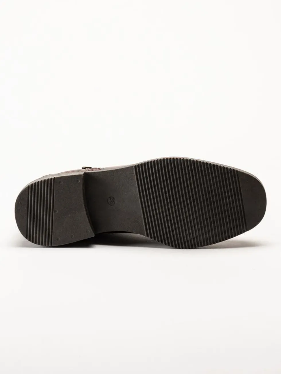 Marco Tozzi - Ljusbruna boots i skinn