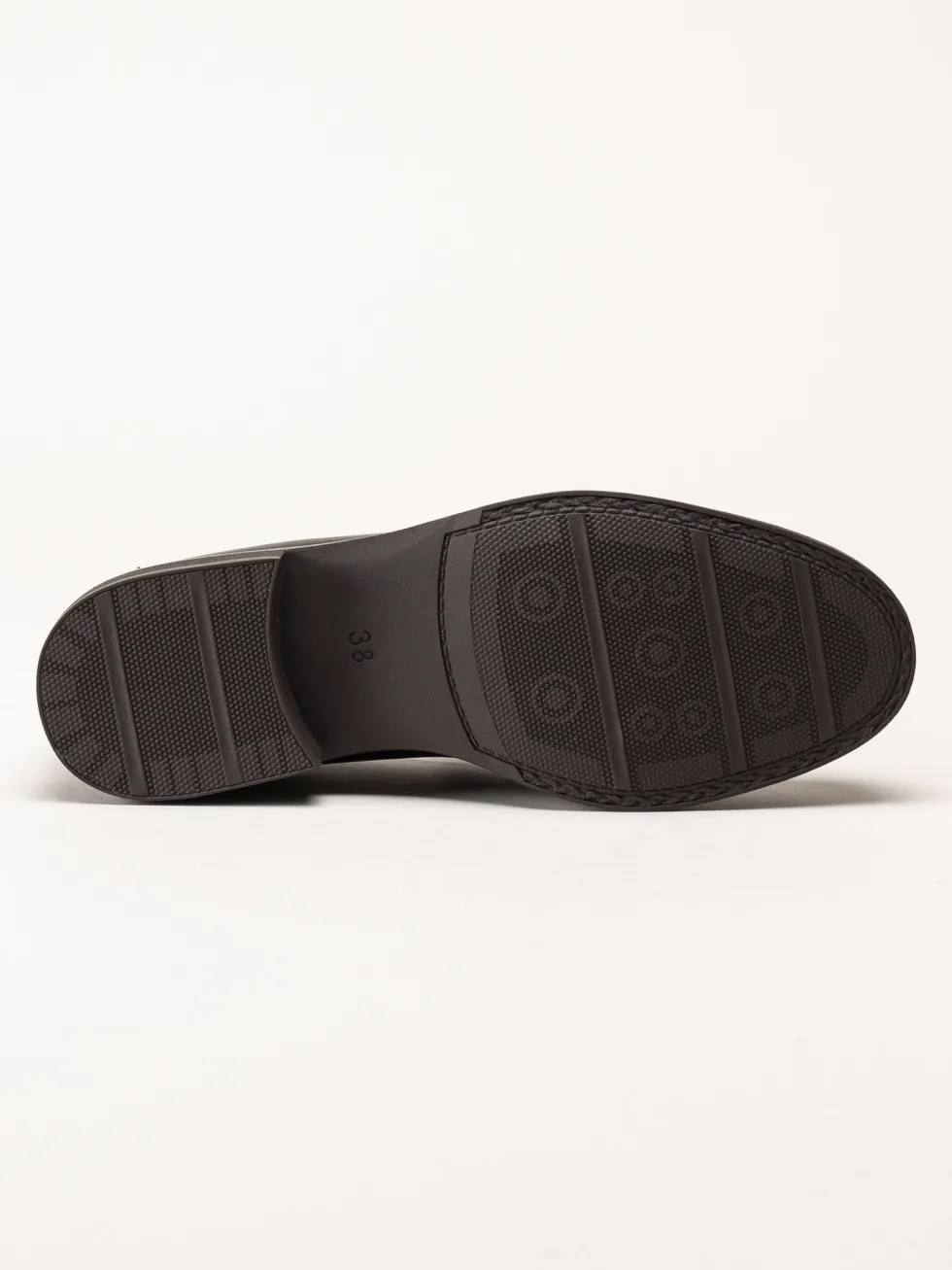 Marco Tozzi - Mörkbruna loafers i skinn