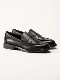 Marco Tozzi - Mörkbruna loafers i skinn