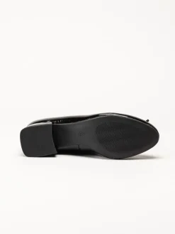 Marco Tozzi - Svarta ballerina pumps i lack