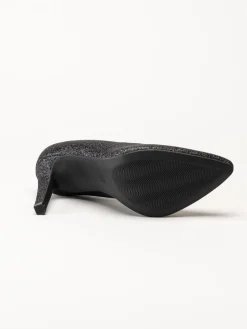Marco Tozzi - Svarta glitterpumps